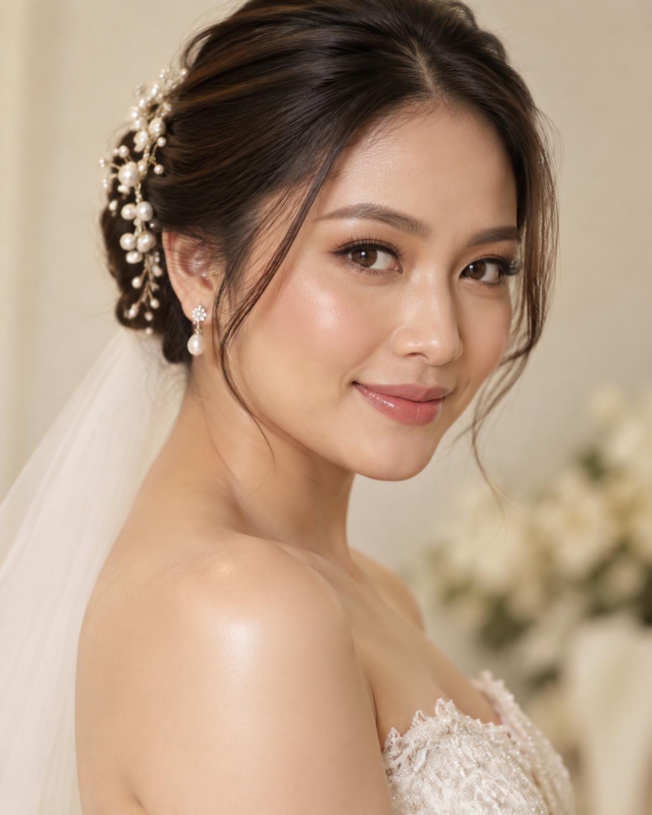 Bridal hair and makeup by Jundelyn